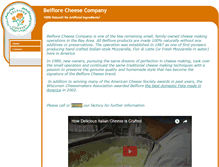 Tablet Screenshot of belfiorecheese.com